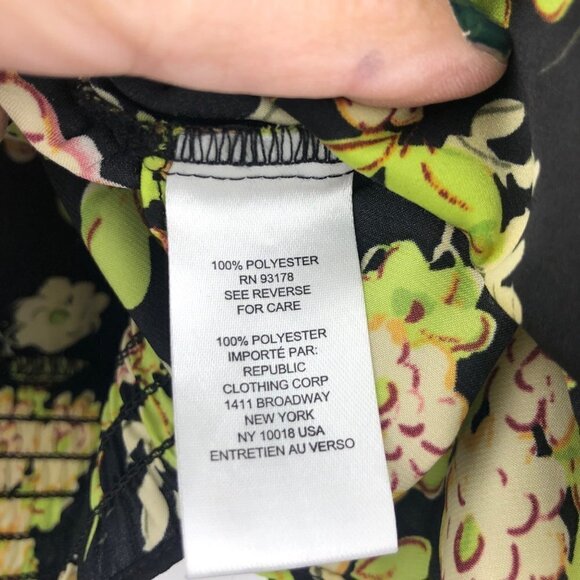 Industry Mangostan Long Sleeve Floral Print Wrap Blouse Size Medium - Picture 8 of 16